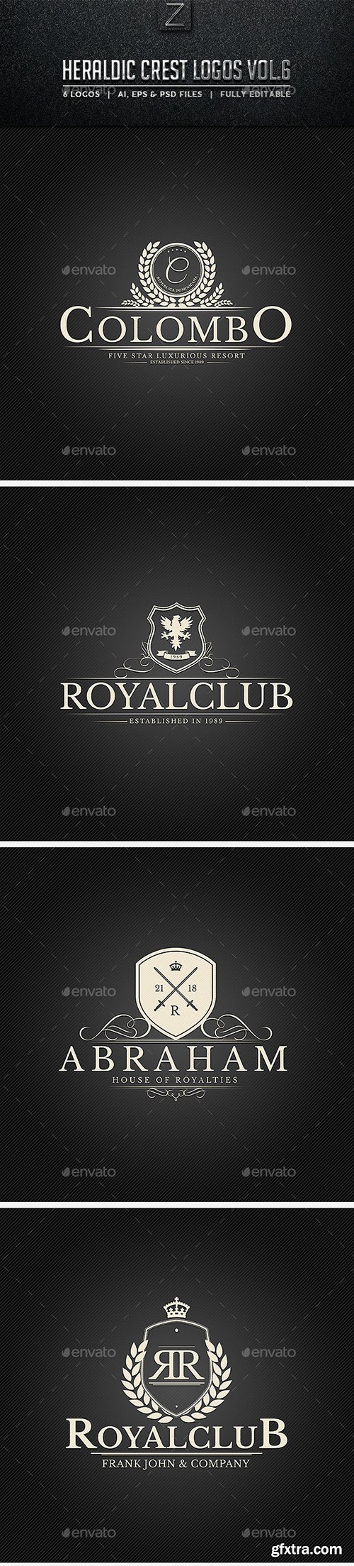 Graphicriver - Heraldic Crest Logos Vol.6 10256199