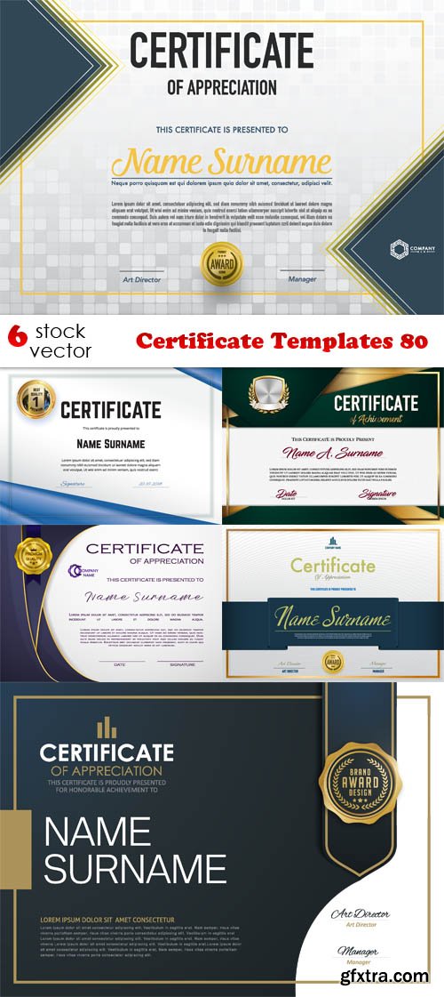 Vectors - Certificate Templates 80