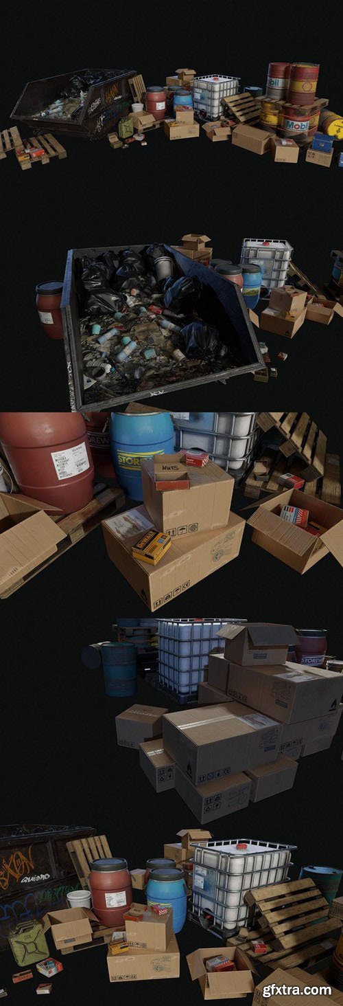 Packaging and Storage Assets – 3D Model