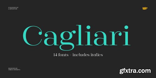 Cagliari Font Family - 15 Fonts