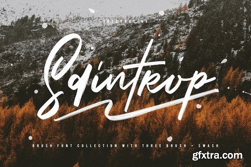 CM - Saintrop Brush Font Collection 3142275