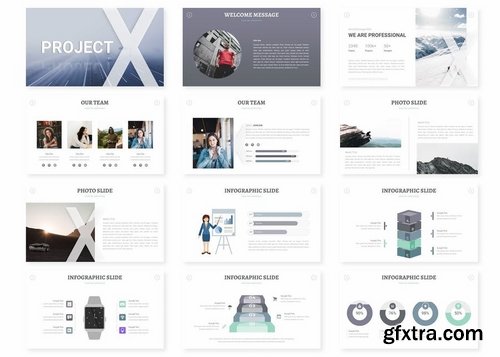 Project X - Powerpoint Keynote and Google Slide Templates