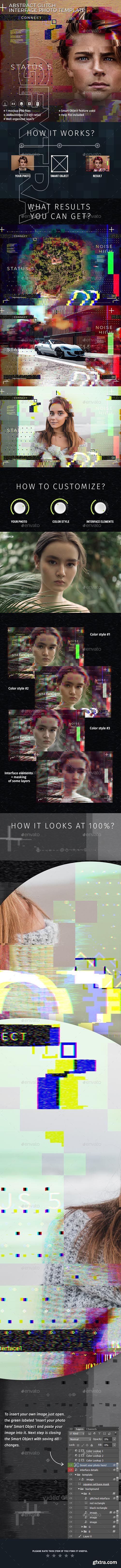 GraphicRiver - Abstract Glitch Photo Interface Template 22742649