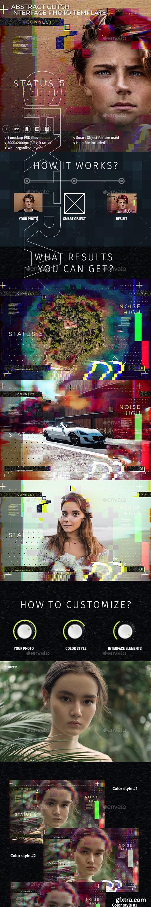 GraphicRiver - Abstract Glitch Photo Interface Template 22742649