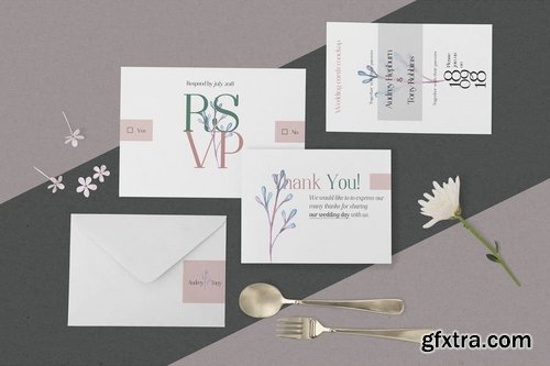 Elegant Wedding Stationery Mockups