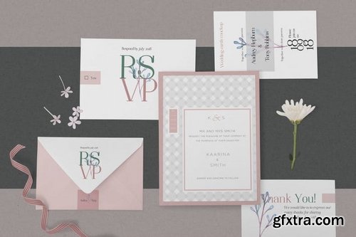 Elegant Wedding Stationery Mockups