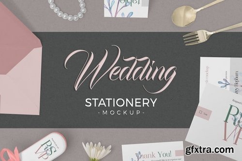 Elegant Wedding Stationery Mockups