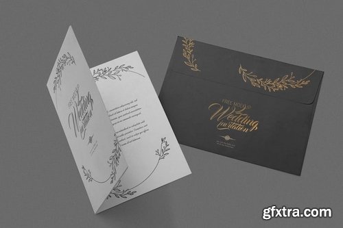 Elegant Wedding Invitation Mockups