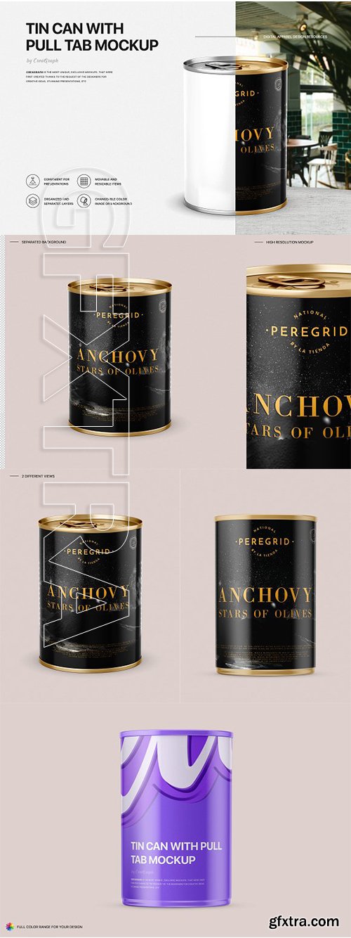 CreativeMarket - Tin Can Mockup Set 3137863