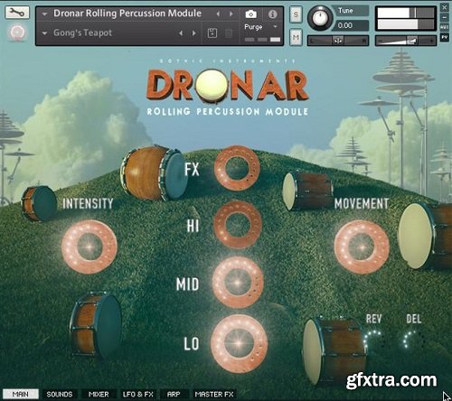 Gothic Instruments Dronar Rolling Percussion Module KONTAKT-AWZ