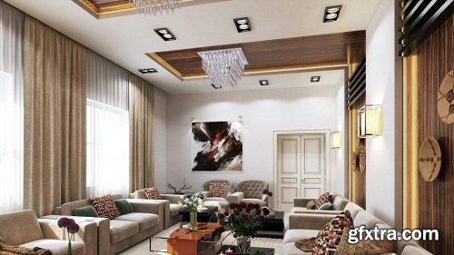 Living Room Interior Scene 36