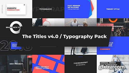 The Titles v4.0 Typography Pack - After Effects 132376