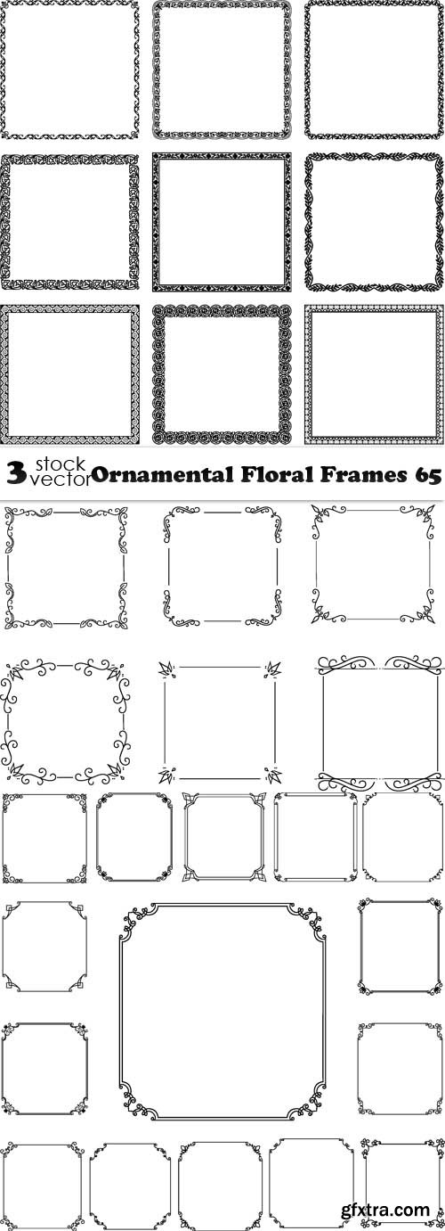 Vectors - Ornamental Floral Frames 65