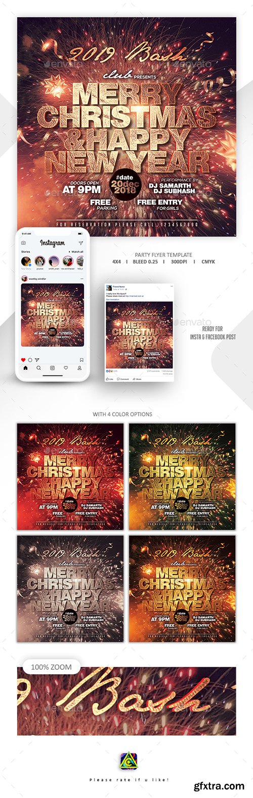 GraphicRiver - Christmas & New Year Party Flyer 22876375