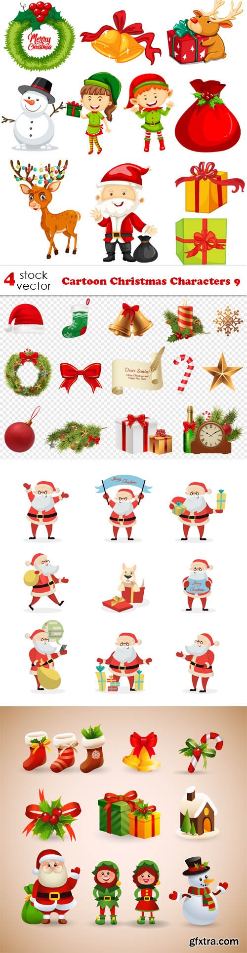 Vectors - Cartoon Christmas Characters 9