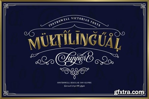 CM - Controwell Victorian Typeface 3187493