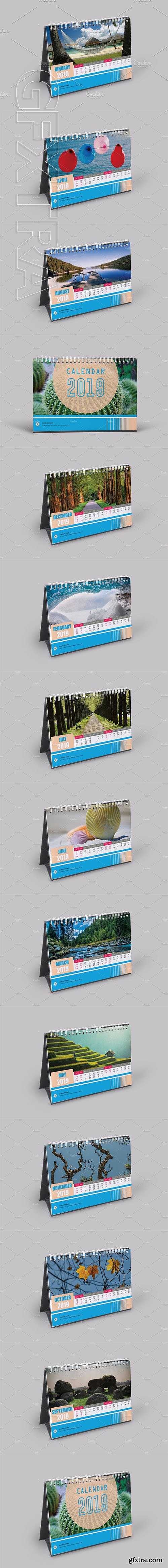 CreativeMarket - Desk Calendar 2019 V15 3051070