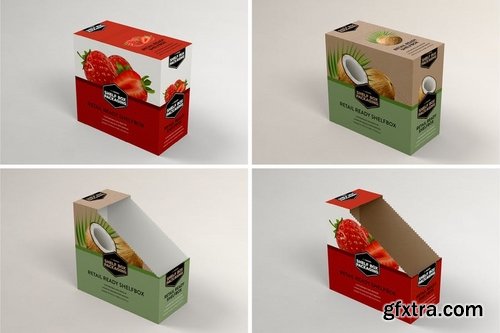 Retail Shelfbox 13 Packaging Mockup