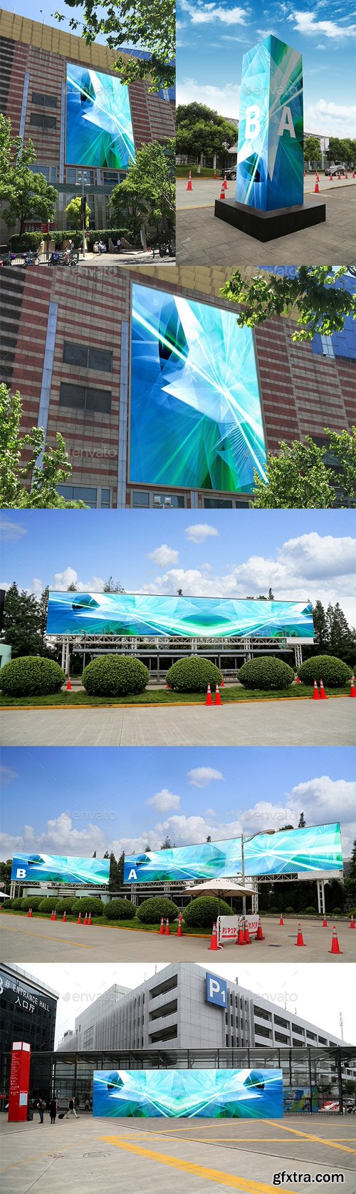 Graphicriver 5 Outdoor Advertising Displays Mock-Ups 22841864