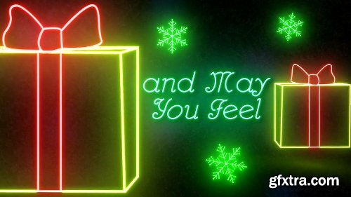 Videohive Neon Light Christmas 22892071