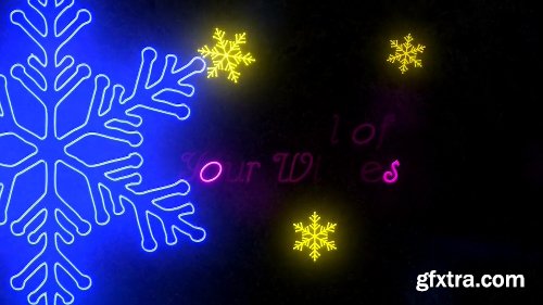 Videohive Neon Light Christmas 22892071