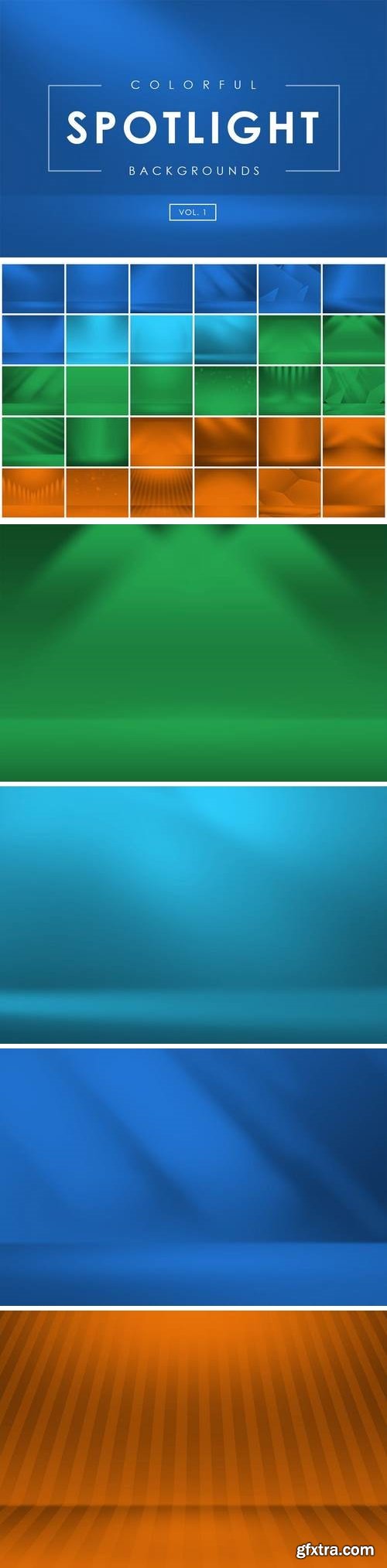 Colorful Spotlight Backgrounds Vol. 1