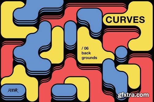 Curves | Rounded Colorful Blocks Backgrounds