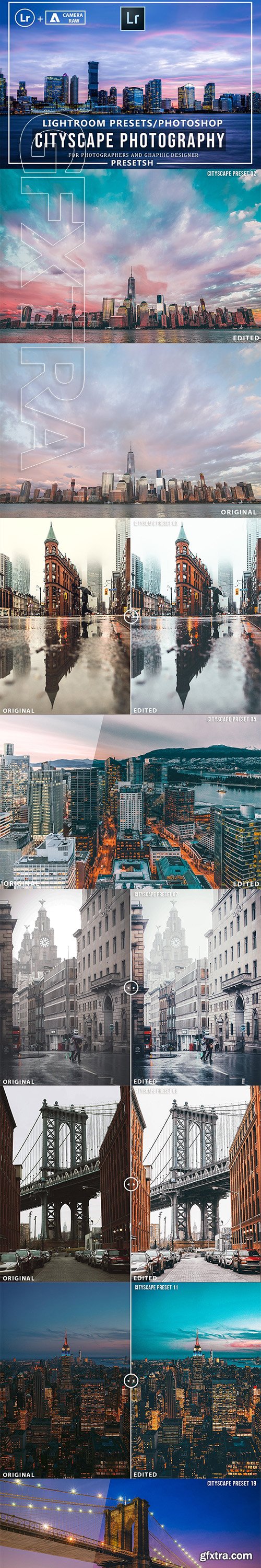 CreativeMarket - Pro Cityscape Lightroom Presets 3181407