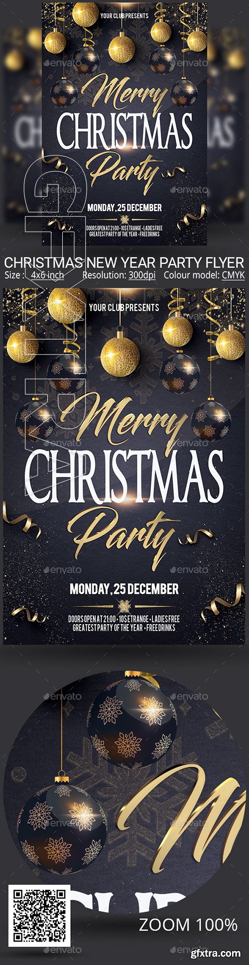 GraphicRiver - Christmas New Year Party Flyer 22877185