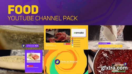 Videohive Youtube Food Channel Package 18925656