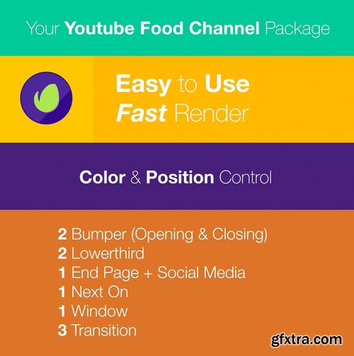 Videohive Youtube Food Channel Package 18925656