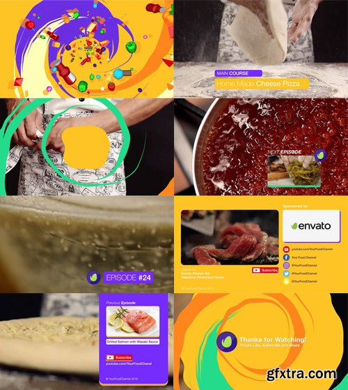 Videohive Youtube Food Channel Package 18925656