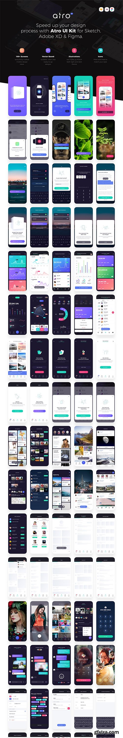 Atro Mobile UI Kit