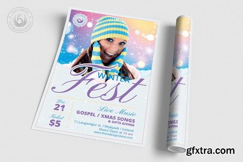 GraphicRiver - Winter Festival Flyer Template V3 22894223