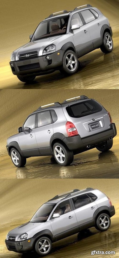 Hyundai Tucson 2005 3D Model