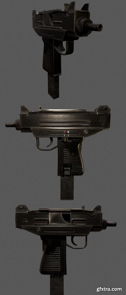 Micro Uzi – 3D Model