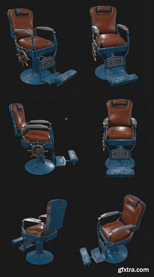 Barber Chair – 3D Model