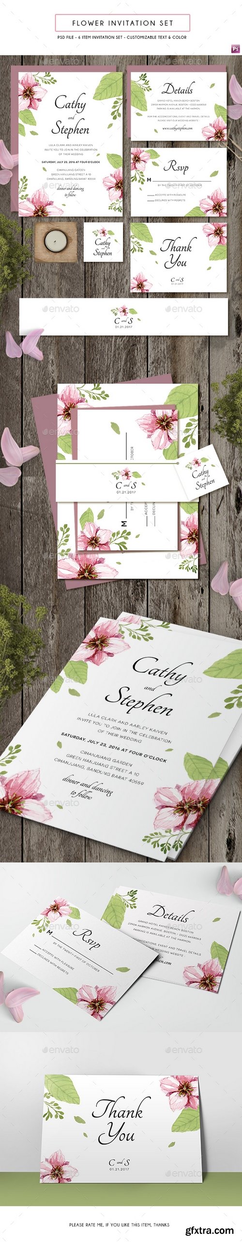 Graphicriver - Flower Invitation 19412535