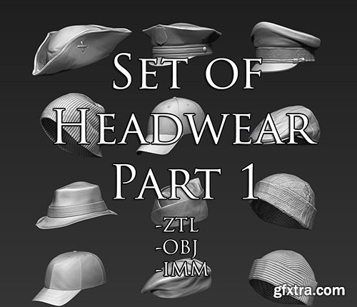 Cubebrush - Set of Headwear Part 1