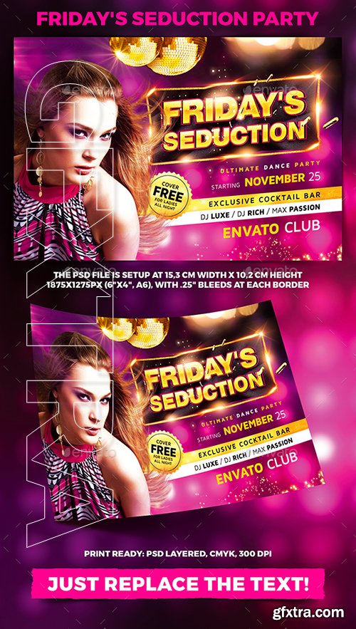 GraphicRiver - Fridays Seduction Party Flyer vol2 22850383