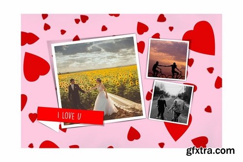 Love Photo Frame Template