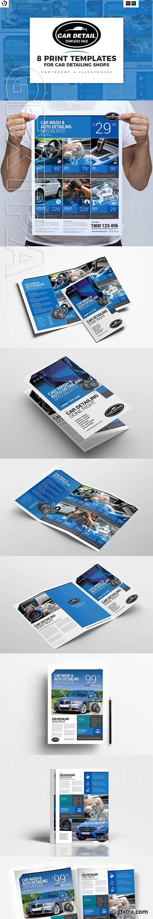 CreativeMarket - Car Detailing Templates Pack 2959609