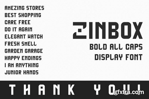 CM - Zinbox - Bold Display Font 3225575