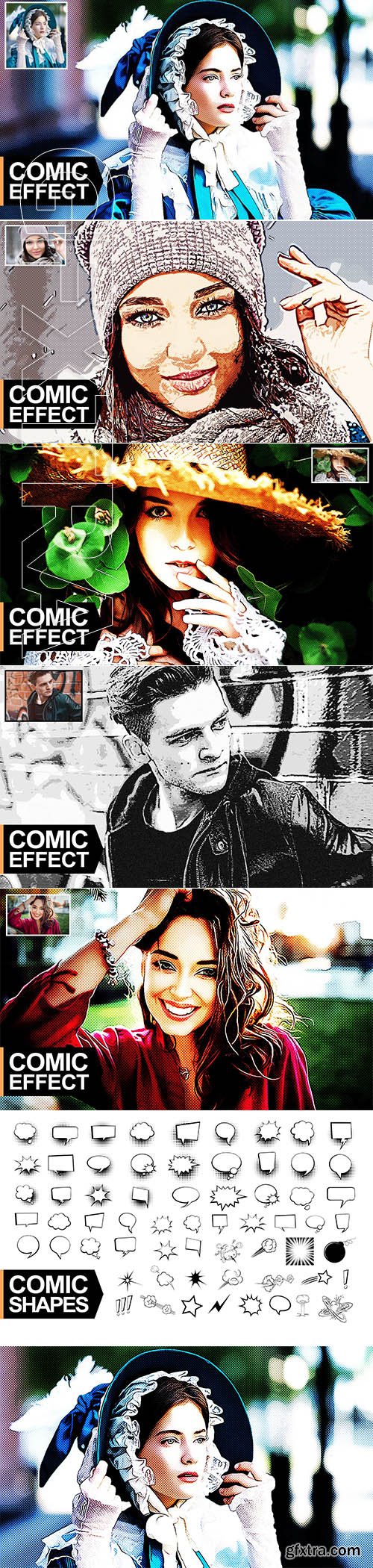 CreativeMarket - Comic Effect PS Action 3217043