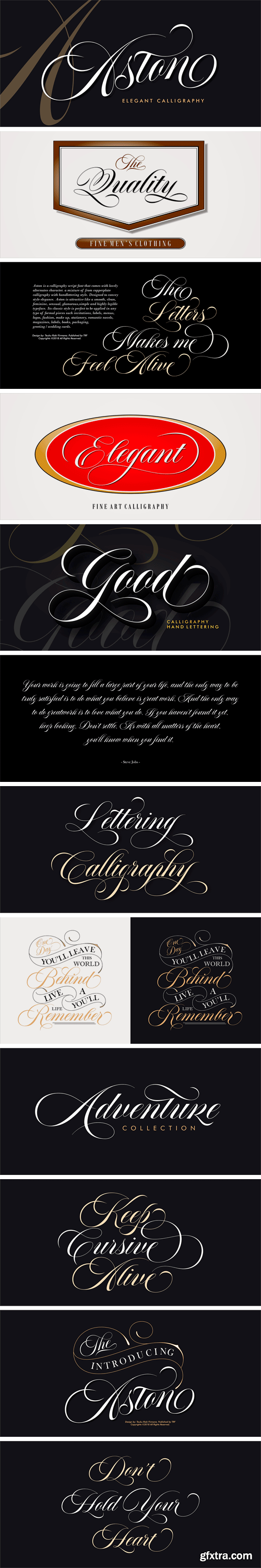 Aston Script Font