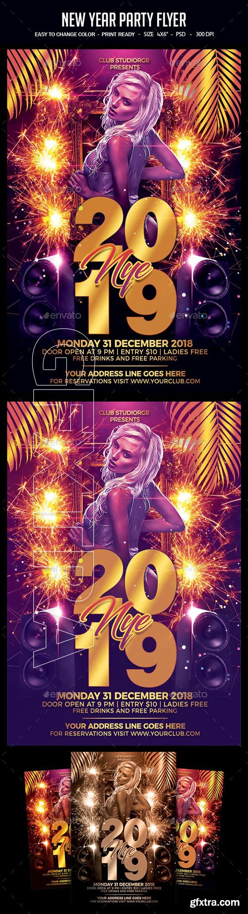 GraphicRiver - New Year Party Flyer 22878168