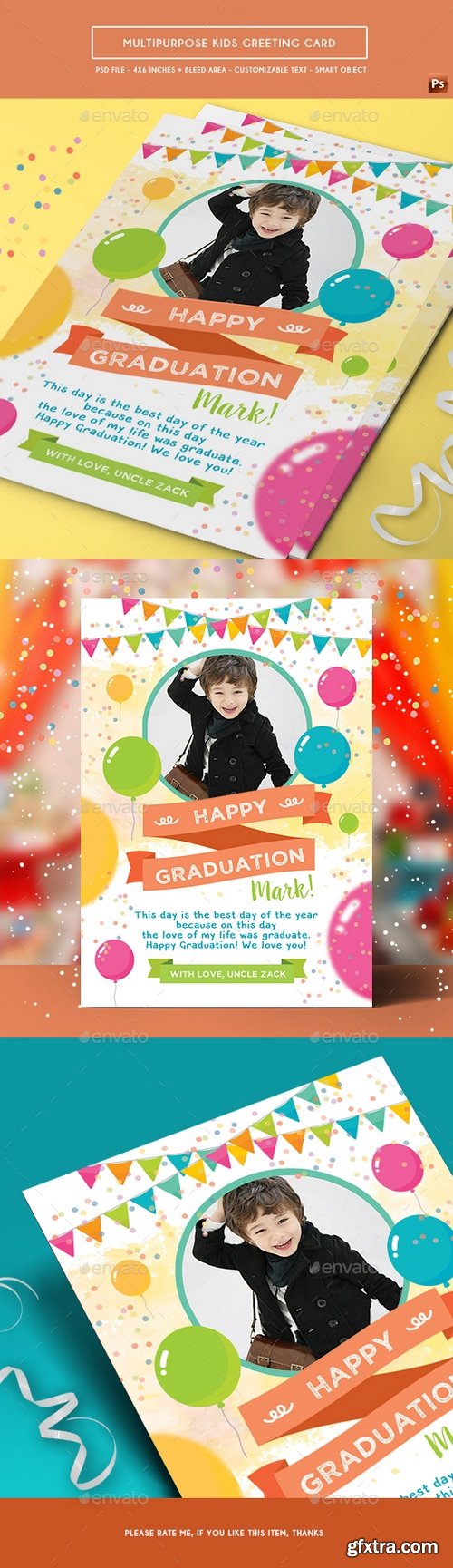 Graphicriver - Multipurpose Kids Greeting Card 17676698