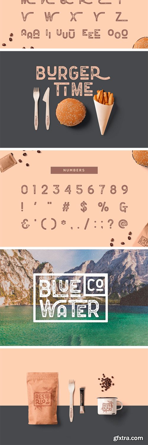 The Florest Textured Font Family