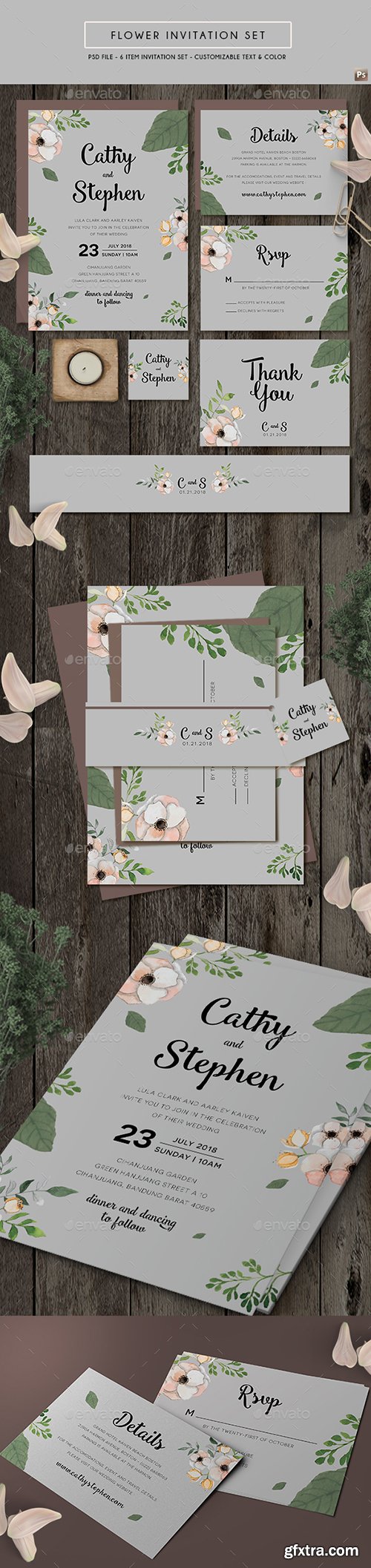 Graphicriver - Flower Invitation 19646467