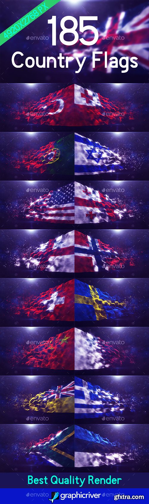 Graphicriver Pixel World Flag 22812878